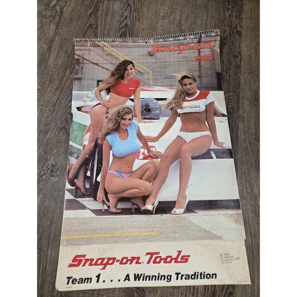 Very Rare Vintage 1984 SNAP-ON TOOLS Collectors Edition Pinup Girl Calendar New - Picture 1 of 4